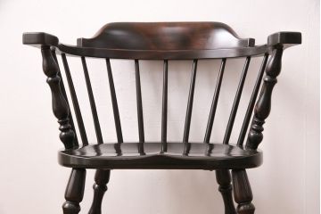 ヴィンテージ　松本民芸家具　座り心地の良さが魅力の#91型キャプテンチェア(アームチェア、椅子、ビンテージ)(R-047221)