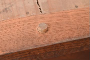 和製アンティーク　ケヤキの木目が上質な空間づくりを叶える関東水屋箪笥(茶箪笥、収納棚、キャビネット)(R-047224)