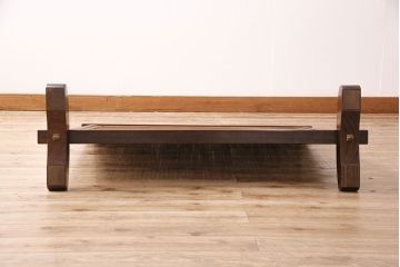 中古　民芸家具　高級品!見た目にも涼やかな桑材製の衝立(葦戸、よし戸、パーテーション)(R-047232)