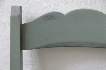 中古　北海道民芸家具　リメイク　当店ペイントで可愛らしく仕上げた小さなチェア(子供椅子)(R-047235)