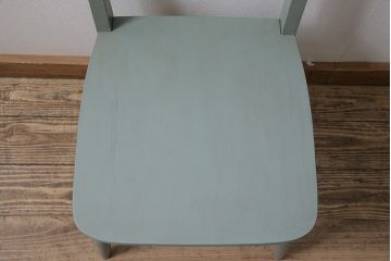 中古　北海道民芸家具　リメイク　当店ペイントで可愛らしく仕上げた小さなチェア(子供椅子)(R-047235)
