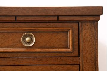 中古　DREXEL HERITAGE(ドレクセルヘリテイジ)のTriune(トライユン)シリーズ!クラシカルな佇まいが魅力のデスク(ワークデスク、机、在宅ワーク、在宅用)(定価約34万円)(R-047239)