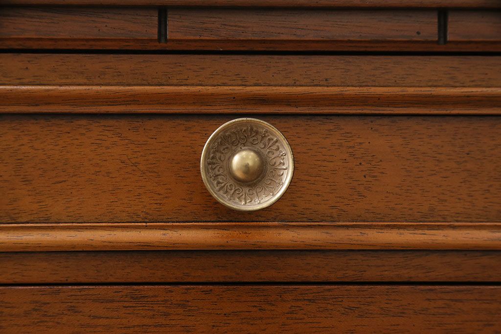 中古　DREXEL HERITAGE(ドレクセルヘリテイジ)のTriune(トライユン)シリーズ!クラシカルな佇まいが魅力のデスク(ワークデスク、机、在宅ワーク、在宅用)(定価約34万円)(R-047239)