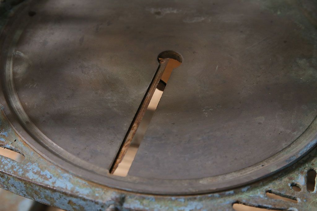 ジャンク品 アンティーク雑貨 帝農社製 T.N.ICE PLANER ミカド式 レトロで凝ったデザインが魅力的な手動式かき氷機(氷削機、手回し、ディスプレイ)(R-047251)