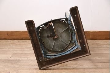 ジャンク品　アンティーク雑貨　帝農社製　T.N.ICE PLANER　ミカド式　レトロで凝ったデザインが魅力的な手動式かき氷機(氷削機、手回し、ディスプレイ)(R-047251)