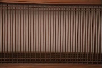 アンティーク建具　細い桟が上品な雰囲気の欄間(明かり取り、明り取り)(R-047257)