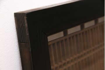 アンティーク建具 組子がお洒落な雰囲気を高めてくれる筬欄間(オサランマ、明り取り、建具)(R-047260)
