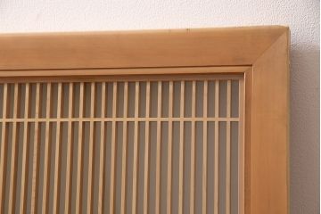 昭和レトロ　上質な和の空間づくりが叶う、3種類の組子入りの欄間(明り取り、建具)(R-047261)