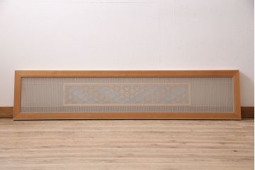 昭和レトロ　上質な和の空間づくりが叶う、3種類の組子入りの欄間(明り取り、建具)(R-047261)