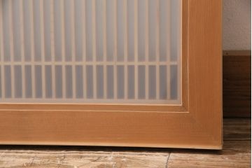 昭和レトロ　上質な和の空間づくりが叶う、3種類の組子入りの欄間(明り取り、建具)(R-047261)