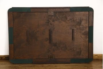 イギリスアンティーク　オーク材　バルボスレッグが存在感を高める大振りのドローリーフテーブル(エクステンションテーブル、ダイニングテーブル)(R-047265)