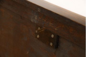イギリスアンティーク　オーク材　バルボスレッグが存在感を高める大振りのドローリーフテーブル(エクステンションテーブル、ダイニングテーブル)(R-047265)
