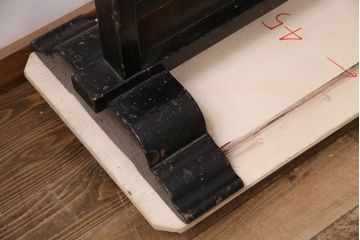 和製アンティーク　上質な空間を演出する、美しい組子入りの大型衝立(仕切り、パーテーション、組子)(R-047267)