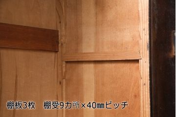 和製アンティーク　大正ロマンな雰囲気漂う上手物の本箱(ブックケース、収納棚、戸棚)(R-047268)