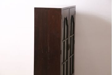 和製アンティーク　大正ロマンな雰囲気漂う上手物の本箱(ブックケース、収納棚、戸棚)(R-047268)