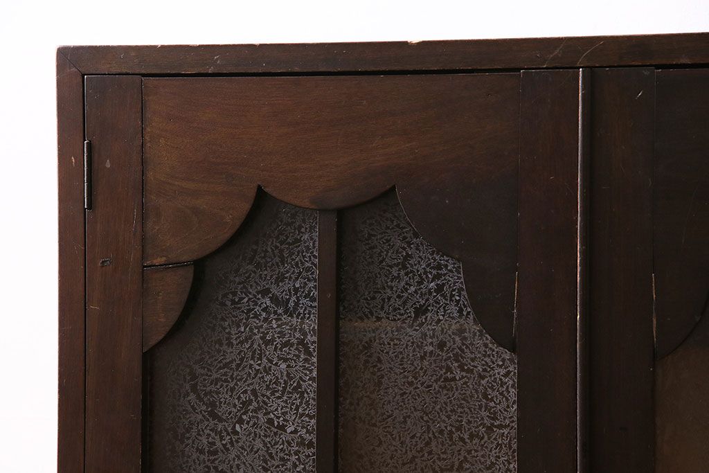 和製アンティーク　大正ロマンな雰囲気漂う上手物の本箱(ブックケース、収納棚、戸棚)(R-047268)