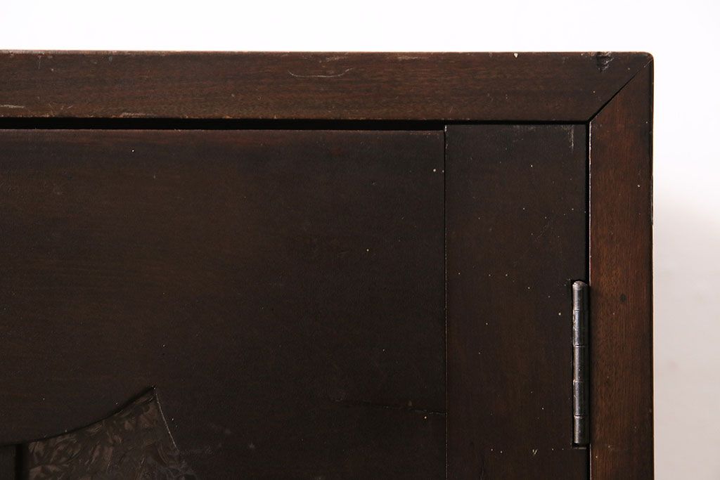 和製アンティーク　大正ロマンな雰囲気漂う上手物の本箱(ブックケース、収納棚、戸棚)(R-047268)