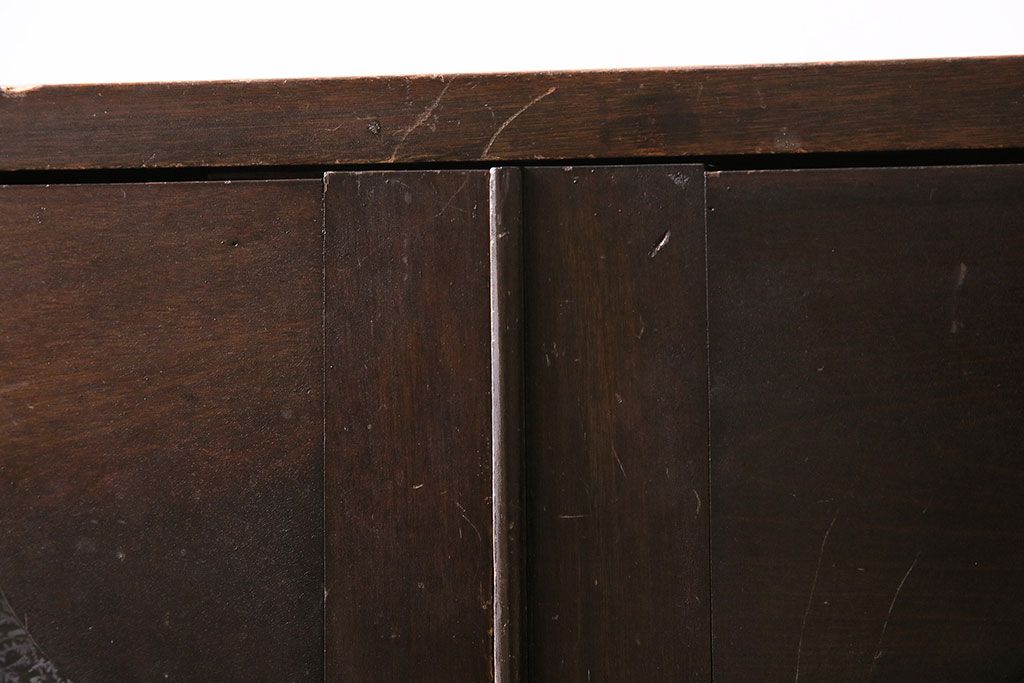 和製アンティーク　大正ロマンな雰囲気漂う上手物の本箱(ブックケース、収納棚、戸棚)(R-047268)