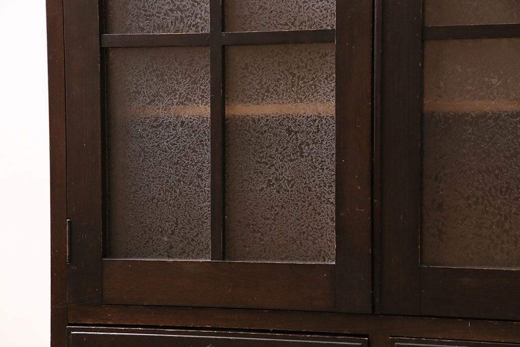 和製アンティーク　大正ロマンな雰囲気漂う上手物の本箱(ブックケース、収納棚、戸棚)(R-047268)