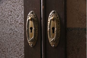 和製アンティーク　大正ロマンな雰囲気漂う上手物の本箱(ブックケース、収納棚、戸棚)(R-047268)