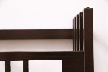 和製アンティーク　玄関をお洒落に飾る、モダンデザインの総桑材製傘立て(カサ立て、スタンド)(R-047272)