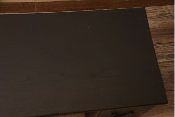 和製アンティーク　深さの違う引き出しが3杯付いた、総栗材製の文机(座卓、両袖机、ローテーブル、センターテーブル)(R-047273)