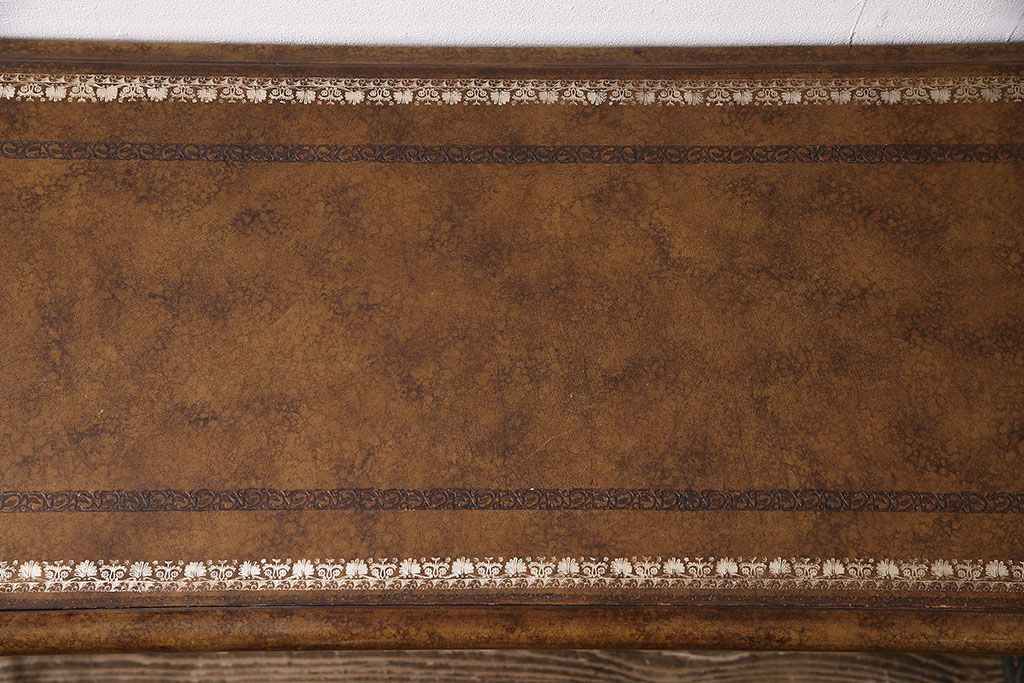 中古　イギリス家具　MAITLAND SMITH(メートランドスミス)　白鳥モチーフの脚がお洒落なコンソールテーブル(定価約30万円)(飾り台)(R-047275)