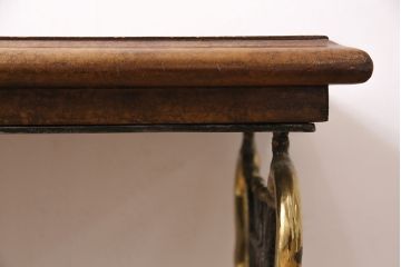 中古　イギリス家具　MAITLAND SMITH(メートランドスミス)　白鳥モチーフの脚がお洒落なコンソールテーブル(定価約30万円)(飾り台)(R-047275)