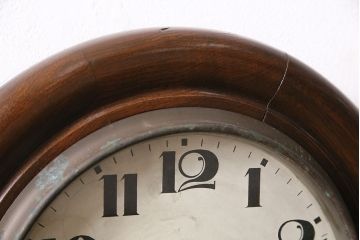 アンティーク時計　8DAY CLOCK　お洒落なディスプレイとして活躍してくれる赤菱式改良掛時計(柱時計、壁掛け時計、ディスプレイ時計)(R-047277)