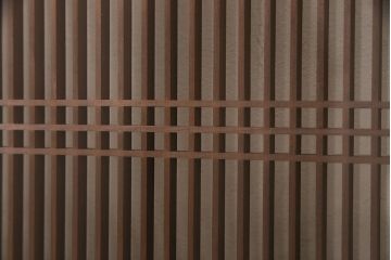 アンティーク建具　シンプルでモダンな意匠の筬欄間(オサランマ、明り取り、建具)(R-047280)