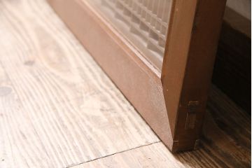 アンティーク建具　シンプルでモダンな意匠の筬欄間(オサランマ、明り取り、建具)(R-047280)