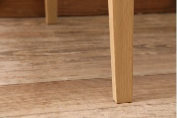 中古　富士ファニチア(富士ファニチュア、フジファニチュア、FUJI FURNITURE、富士ファニチャー)布Aタイプ　アームのシルエットが素敵なオーク材製アームチェア(定価約6万5千円)(ダイニングチェア、椅子)(R-047281)