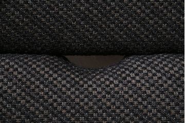 中古　富士ファニチア(富士ファニチュア、フジファニチュア、FUJI FURNITURE、富士ファニチャー)　布Aタイプ　北欧スタイルに活躍するオーク材製のアームレスチェア(定価約4万5千円)(ダイニングチェア、椅子)(R-047284)