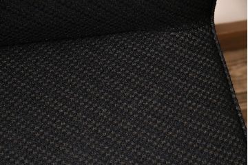 中古　富士ファニチア(富士ファニチュア、フジファニチュア、FUJI FURNITURE、富士ファニチャー)　布Aタイプ　北欧スタイルに活躍するオーク材製のアームレスチェア(定価約4万5千円)(ダイニングチェア、椅子)(R-047284)