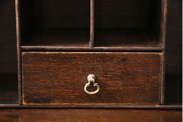 イギリスアンティーク　気品のある佇まいが魅力のオーク材製ライティングビューロー(簿記机、在宅ワーク、在宅用ワークデスク、机、在宅ワーク、在宅用引き出し)(R-047291)