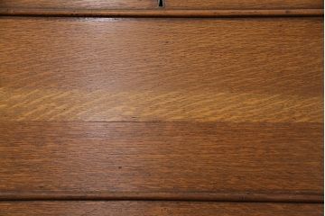 イギリスアンティーク　気品のある佇まいが魅力のオーク材製ライティングビューロー(簿記机、在宅ワーク、在宅用ワークデスク、机、在宅ワーク、在宅用引き出し)(R-047291)