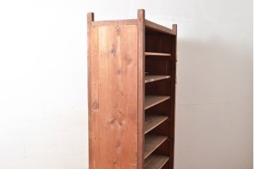 【簡易リペア限定品】和製アンティーク　昭和中期　素朴な佇まいが趣溢れるオープンラック(シェルフ、収納棚、飾り棚、ウッドラック)(R-047293)