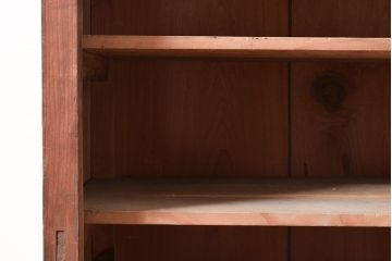 【簡易リペア限定品】和製アンティーク　昭和中期　素朴な佇まいが趣溢れるオープンラック(シェルフ、収納棚、飾り棚、ウッドラック)(R-047293)