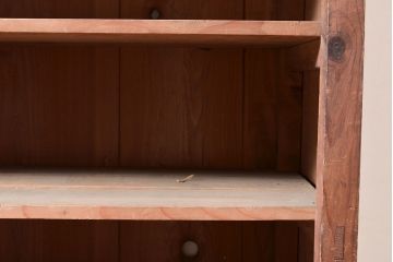 【簡易リペア限定品】和製アンティーク　昭和中期　素朴な佇まいが趣溢れるオープンラック(シェルフ、収納棚、飾り棚、ウッドラック)(R-047293)