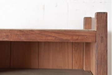 和製アンティーク　昭和中期　素朴な佇まいが趣溢れるオープンラック(シェルフ、収納棚、飾り棚、ウッドラック)(R-047293)