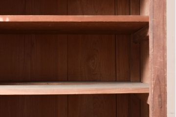 和製アンティーク　昭和中期　素朴な佇まいが趣溢れるオープンラック(シェルフ、収納棚、飾り棚、ウッドラック)(R-047293)