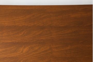 昭和レトロ　組み立て式　ノスタルジックな雰囲気が魅力のカバ材製両袖デスク(両袖机、在宅ワーク、在宅用ワークデスク、作業台)(R-047296)