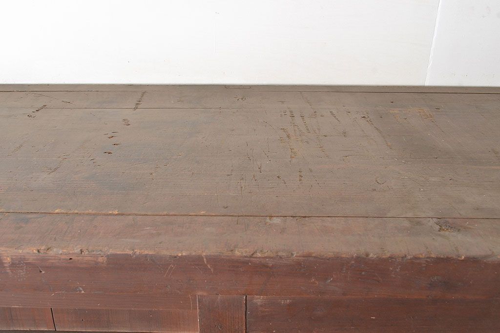 和製アンティーク　和モダンな空間づくりに活躍する、ヒノキ材製の収納箪笥(水屋箪笥、キャビネット)(R-047307)