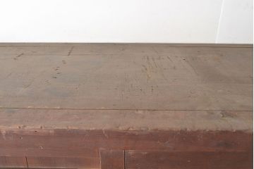 和製アンティーク　和モダンな空間づくりに活躍する、ヒノキ材製の収納箪笥(水屋箪笥、キャビネット)(R-047307)