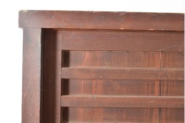 和製アンティーク　和モダンな空間づくりに活躍する、ヒノキ材製の収納箪笥(水屋箪笥、キャビネット)(R-047307)