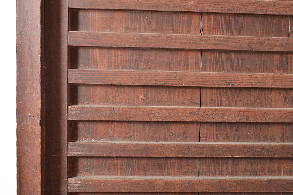 和製アンティーク　和モダンな空間づくりに活躍する、ヒノキ材製の収納箪笥(水屋箪笥、サイドボード)(R-047308)