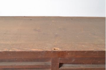 和製アンティーク　和モダンな空間づくりに活躍する、ヒノキ材製の収納箪笥(水屋箪笥、サイドボード)(R-047309)