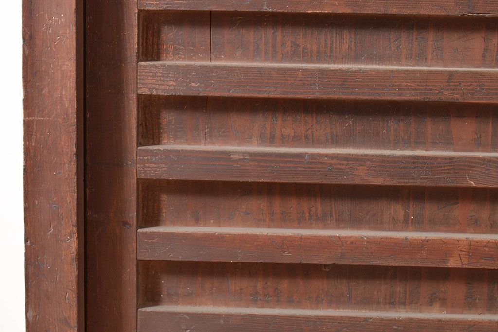 和製アンティーク　和モダンな空間づくりに活躍する、ヒノキ材製の収納箪笥(水屋箪笥、サイドボード)(R-047309)