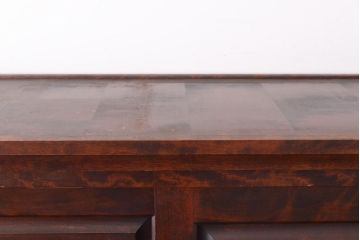 中古　北海道民芸家具　衣装盆付き　和洋どちらの空間にも合わせやすい3段重ねの洋服タンス(衣装箪笥、着物タンス、チェスト)(R-047312)