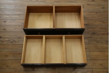 和製ヴィンテージ　民芸家具　モダンな佇まいが魅力的な松本民芸家具風のチェスト　(R-047314)